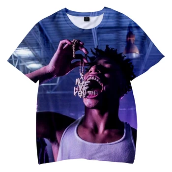 2023 Hot Predaj Rapper NLE Choppa 3D Vytlačené T-shirt Módne O-Krku Muži Ženy Krátky Rukáv Bežné Harajuku Štýl Nadrozmerné Tričko