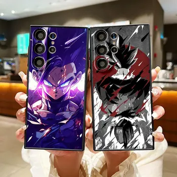 Anime D-Dragon Ball Z Goku Umenie Telefón puzdro Pre Samsung Galaxy S22 S23 S21 S20 FE S10 S9 S8 Plus Ultra 5G Matné Priehľadné