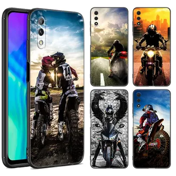 Moto Cross Motocykel Športové Telefón puzdro Na Huawei Y6 Y7 Y9 Prime Y5 Lite 2018 2019 Y5P Y6P Y6S Y7A Y7P Y8P Y8S Y9A Y9S Kryt