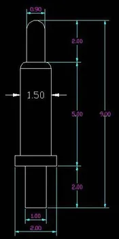 [PR] pogo pin konektor Jar ihly Antény náprstok dĺžka 7.0 MM 2.0 MM Doprava Zadarmo
